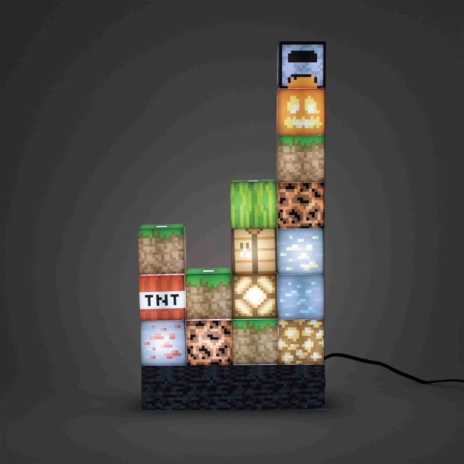Minecraft Licht mit Bausteinen – Bauset mit 16 Teilen