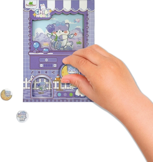 Chibi Welt Gashapon-Notizbuch Katze - 1 Stück