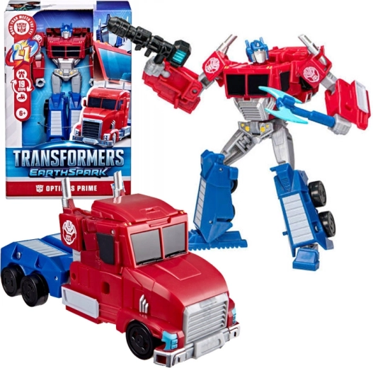 Hasbro Transformers EarthSpark Deluxe-Figur Optimus Prime 2-in-1 (Roboter/Lkw) – 1 Stück