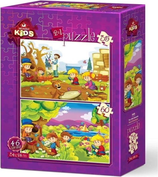 Puzzle Kleine Botaniker 35 und 60 Teile
