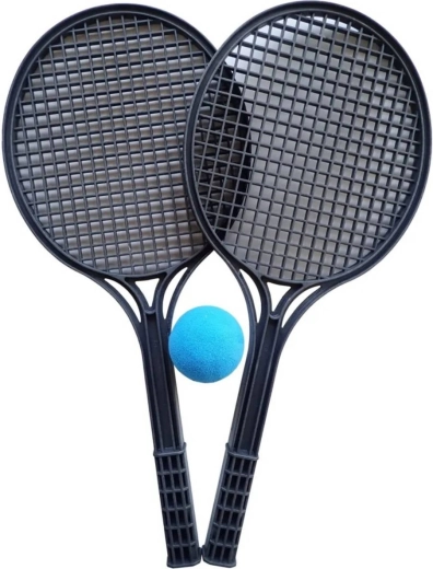 KUBIsport Soft-Tennis-Set mit 2 Schlägern und Schaumstoffball