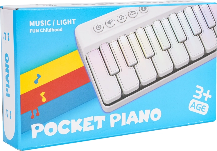 Weißes tragbares Kinderpiano