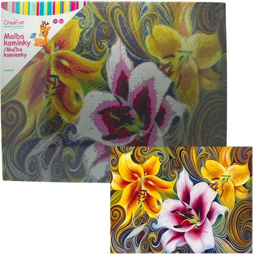 Diamantmalerei – Blumen 40 × 50 cm