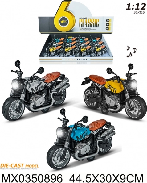 Motorrad 1:12 mit Licht und Sound