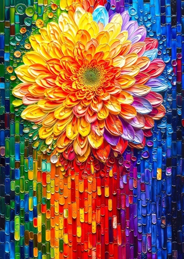 Enjoy Puzzle Blumenmosaik 1000 Teile