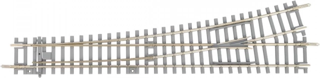 Piko Weiche links mit Betonschwellen