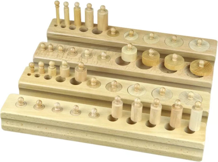 Zylinder mit Griffen aus Buchenholz Moyo Montessori