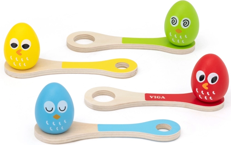 Holzspiel Eier auf Löffeln Viga Toys
