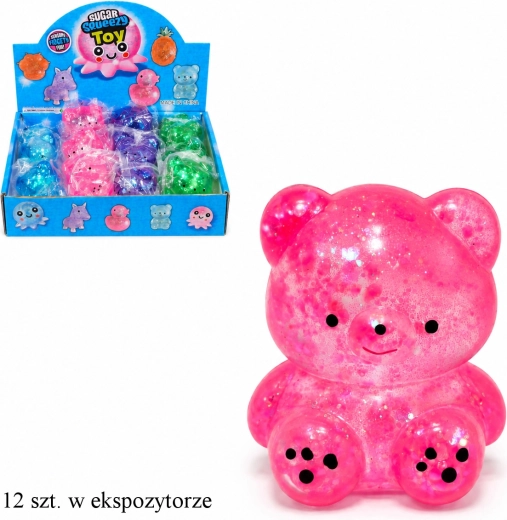 Quetschbarer Anti-Stress-Teddybär – 1 Stück