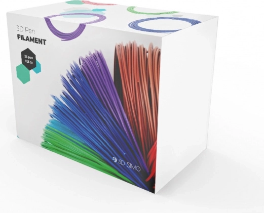 ABS- und PLA-Filamente für 3D-Stift und 3D-Druck – Mix aus 25 Farben, 125 m, 1,75 mm