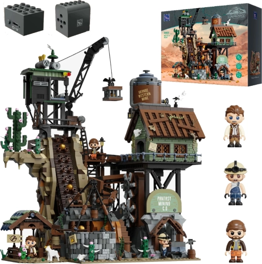Konstruktionsbausatz Pantasy Goldmine Western Mine, 2990 Teile