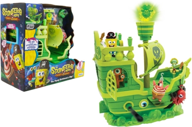 SpongeBob – Piratenschiff Fliegender Holländer mit 6 Figuren