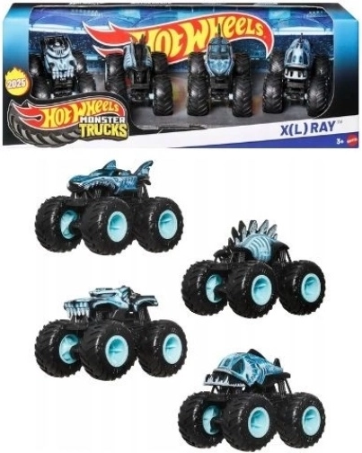 Hot Wheels Monster Truck XL Ray – Set mit 4 Stück