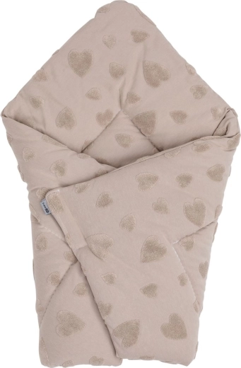 FREEON Bubaba 2-in-1-Wickeldecke Beige Herzen