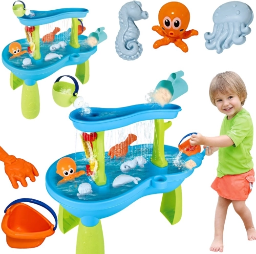 Woopie-Wassertisch mit Oktopus und 18 Zubehörteilen