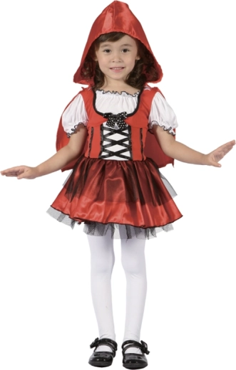 Mädchenkostüm in Rot 92–104 cm