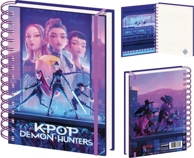 Spiralnotizbuch A5 K‑pop Demon Hunters