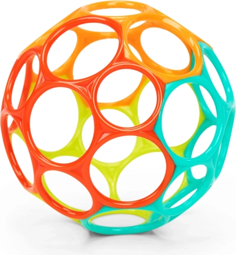 Oball Classic Babyball 10 cm orange/türkis