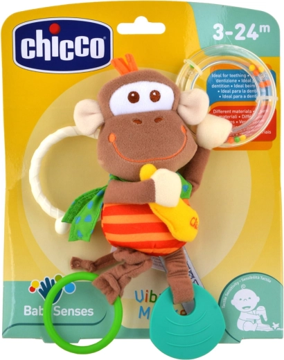 Chicco vibrierendes Beiß- und Rasselspielzeug Äffchen 3m+