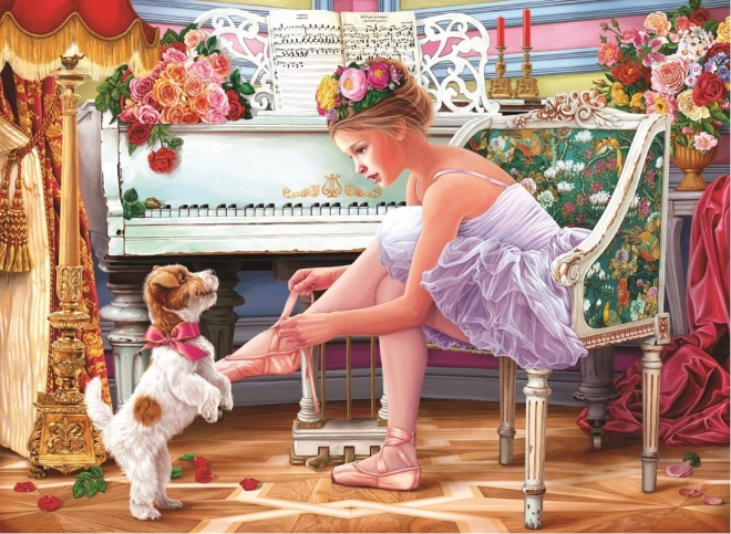 Puzzle Ballerina und ihr Welpe 1000 Teile