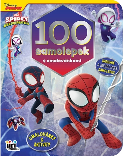 Stickerbuch mit Malvorlagen Spidey (100 Sticker)