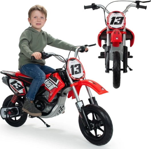 Elektrisches Kinder-Motocross-Motorrad 24V Rot INJUSA