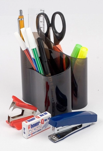 Stifthalter ICO Lux, transparentes Schwarz