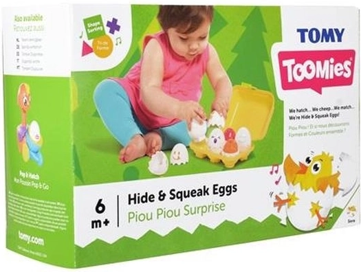 Toomies Versteck- und Quietsch-Eier (6 Stück)