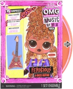 L.O.L. Surprise! OMG ReMix Rock große Schwester Puppe Ferocious – 15 Überraschungen – 1 Stück