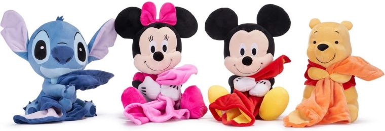 Disney-Plüschtier mit Decke (Motivmix) 25 cm - 1 Stück