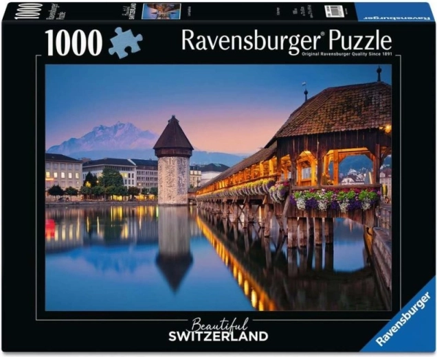 Ravensburger Puzzle Beautiful Switzerland: Kapellbrücke, Luzern – 1000 Teile