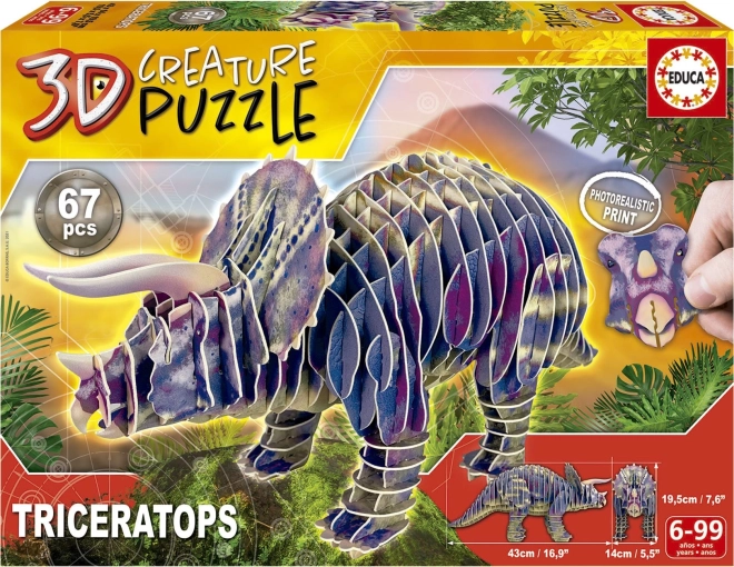 3D-Puzzle Triceratops 67 Teile