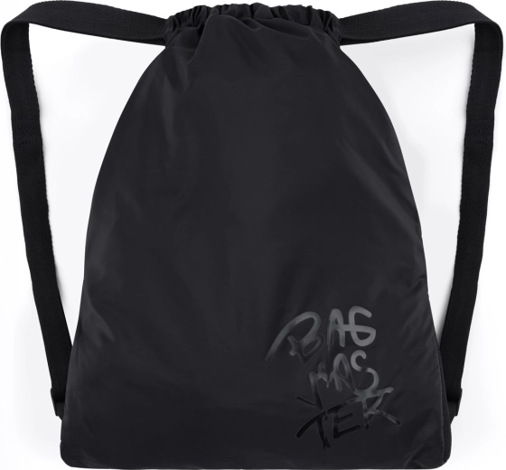 Bagmaster CITY BAG Turnbeutel – Schulsack für Hausschuhe und Sport, schwarz