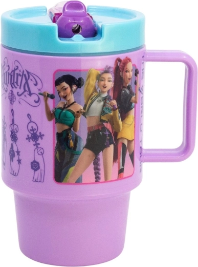 Großer Kunststoffbecher mit Trinkaufsatz 530 ml K-pop: Dämonenjägerinnen – 1 Stück