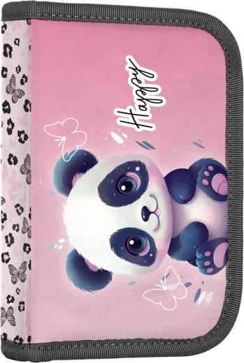 Schuletui mit 2 Klappen Panda, leer