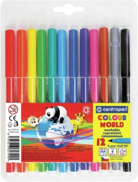 Bunte Filzstifte CENTROPEN - 12 Farben