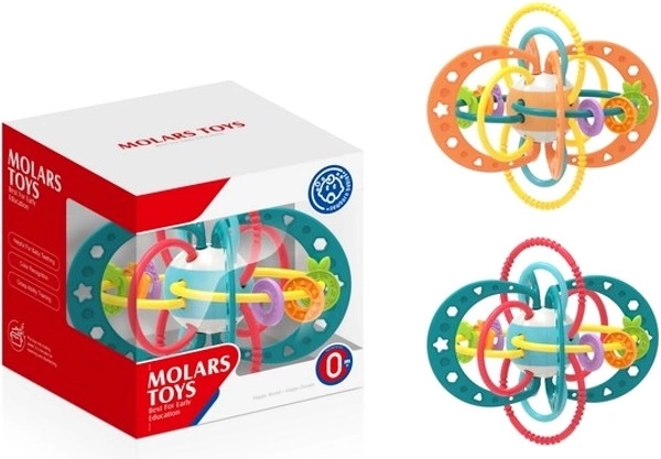 Babyspielzeug Rassel und Fädelspiel