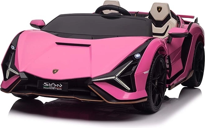 Elektrisches Kinderauto Qileshi Lamborghini Sián rosa
