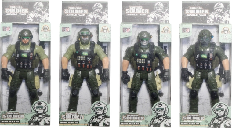 Große Soldatenfigur mit Zubehör