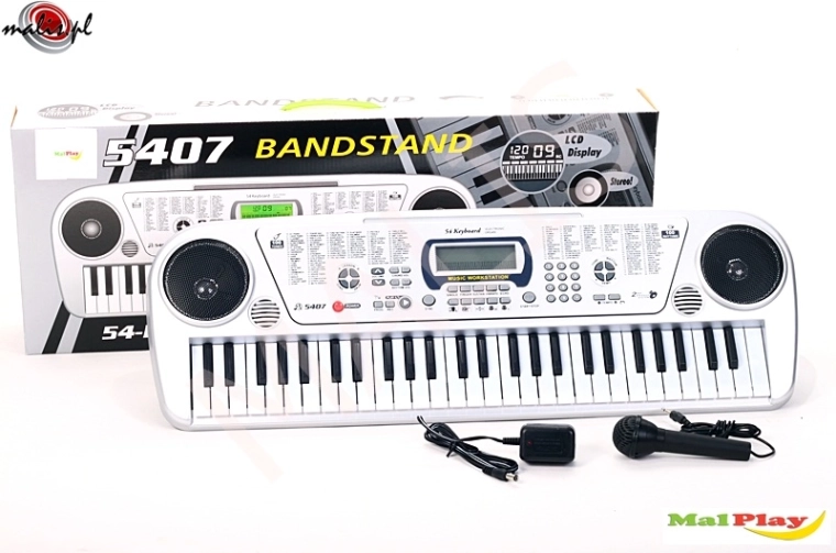 Elektronische Orgel mit Mikrofon, 54 Tasten