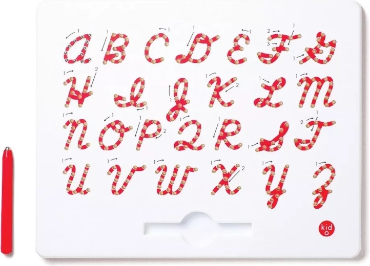 Kid O Magnettafel zum Üben von Großbuchstaben in Schreibschrift