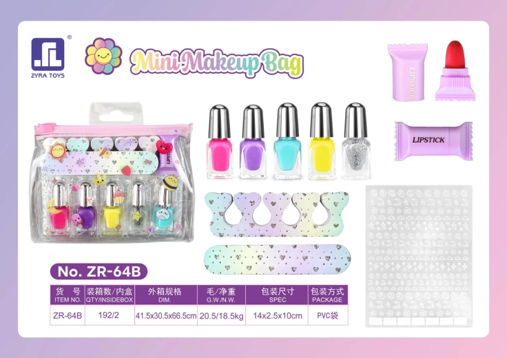 Handliches Kosmetik-Set in der Kosmetiktasche für Kinder