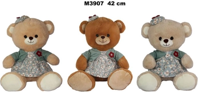 Plüschbärchen im Kleidchen 42 cm - 1 Stück