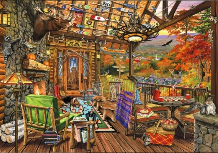 BLUEBIRD Puzzle Adirondack-Veranda 2000 Teile