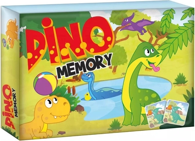 Dino Memory – pädagogisches Memo-Spiel für Kinder mit Dinosauriern