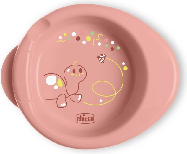 Chicco rutschfester Thermoteller Warmy rosa 6m+