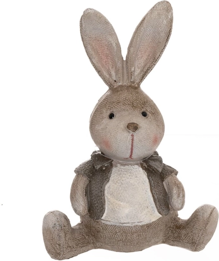Keramikdekoration Hase beige 14 cm