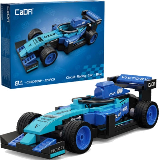 CaDA-Bausatz Rennwagen Circuit Racing Car Blue – 123 Teile