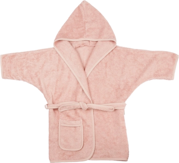 Timboo Kinder-Bambus-Bademantel Misty Rose (2–4 Jahre)
