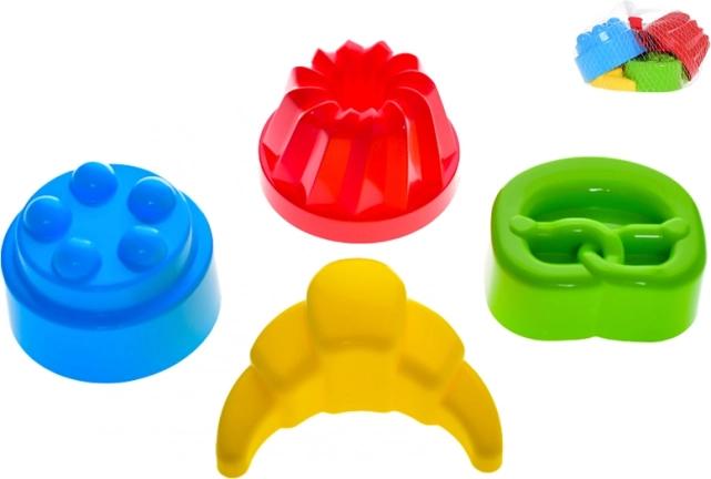 Sandförmchen – Kuchenformen 10–12 cm, Set mit 4 Stück